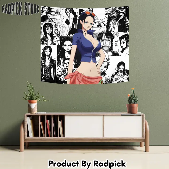 Nico robin tapestry custom anime manga room wall decor  rp5940982